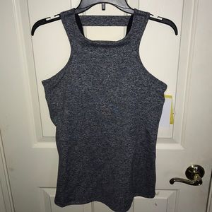 Heathered Striped Back Tank Top